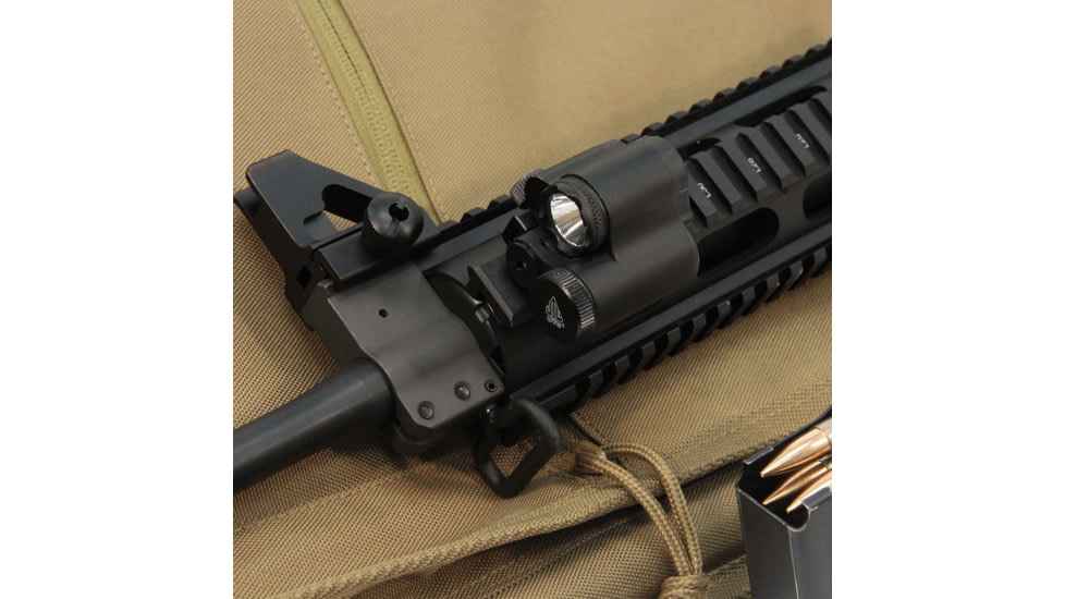Leapers UTG Sub-compact LED Light and Aiming Adjustable Red Laser, Black, LT-ELP28R