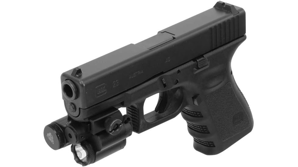 Leapers UTG Sub-compact LED Light and Aiming Adjustable Red Laser, Black, LT-ELP28R