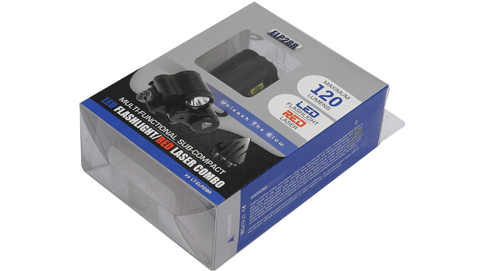Leapers UTG Sub-compact LED Light and Aiming Adjustable Red Laser, Black, LT-ELP28R