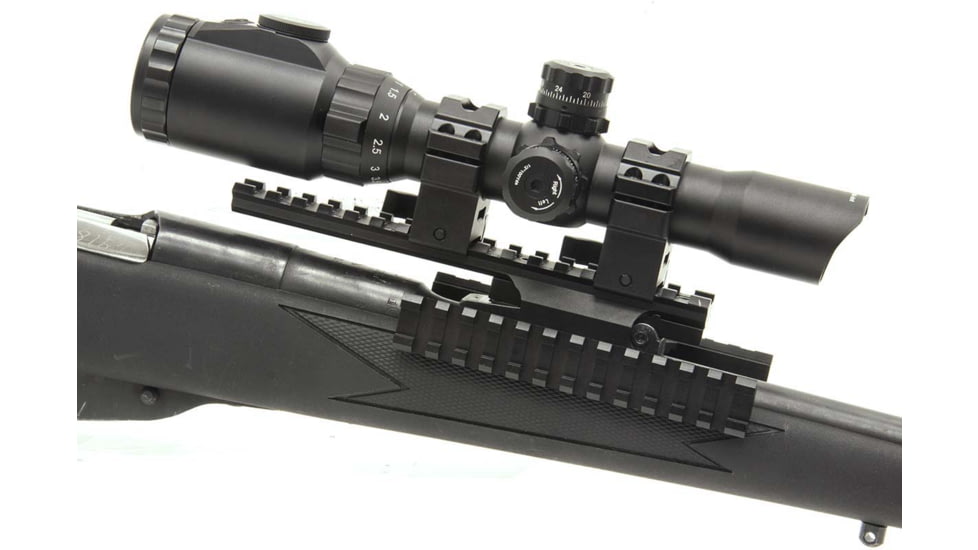 Leapers UTG Tactical Mosin Nagant Tri-Rail Mount, Black, No Gunsmithing, MNT-MNTR01