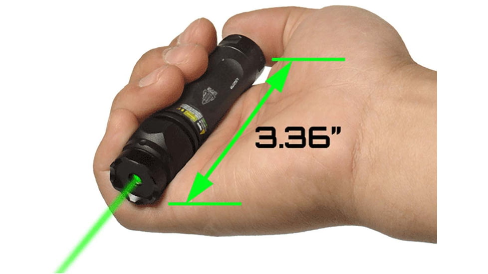 Leapers UTG W/E Adjustable Compact Green Laser with Rings, Black, SCP-LS279