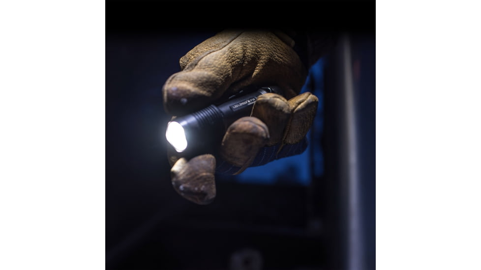 LED Lenser F1R Li-Ion Rechargeable LED Flashlight, 1000 Lumens, Clamshell, Black, 880225