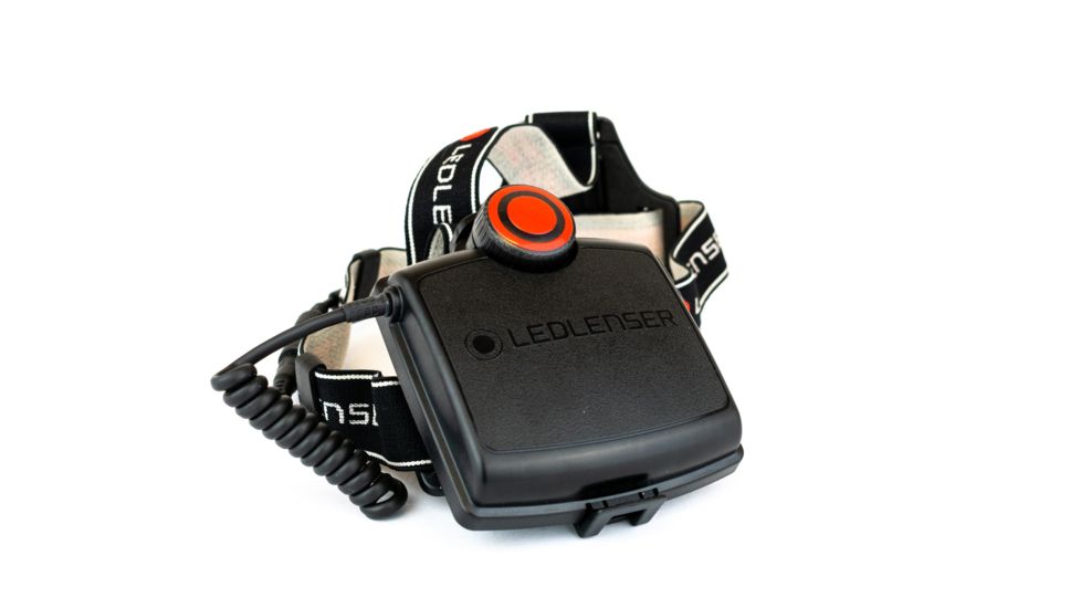 LED Lenser H14R.2 1000 Lumens LED Headlamp, Black/White Band - Rechargeable 880036