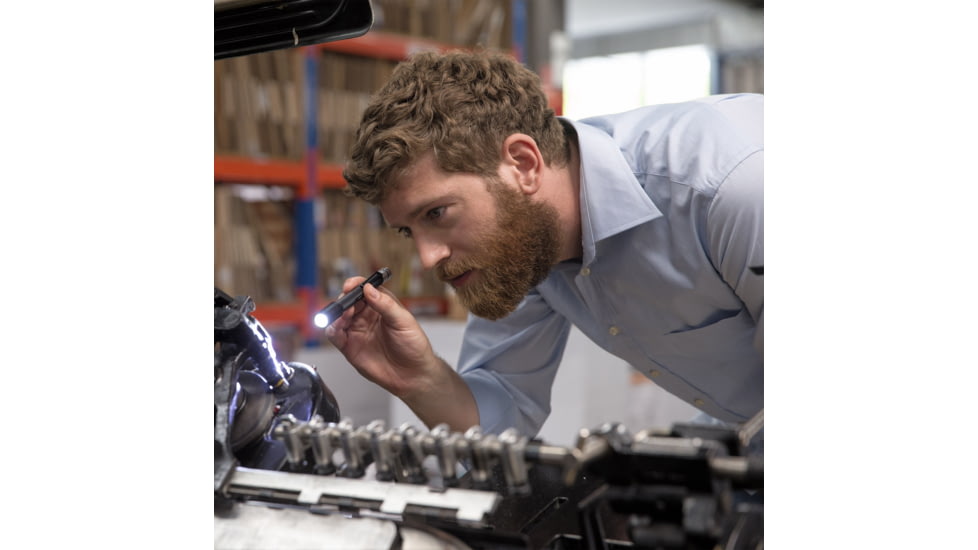 LED Lenser I6 Li-Ion Rechargeable LED Pen Light, 120 Lumens, Box, Black, 880318