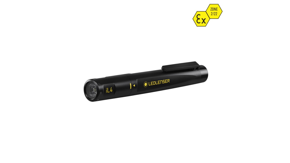 LED Lenser IL4 2x AA Compact EX-Protected Pen Light, 80 Lumens, Box, Black, 880433