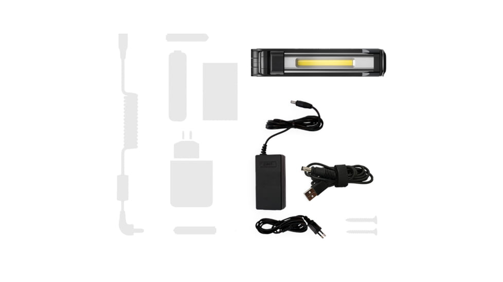 LED Lenser IW5R Flex Li-Ion Rechargeable LED Work Light, 600 Lumens, Box, Black, 502006