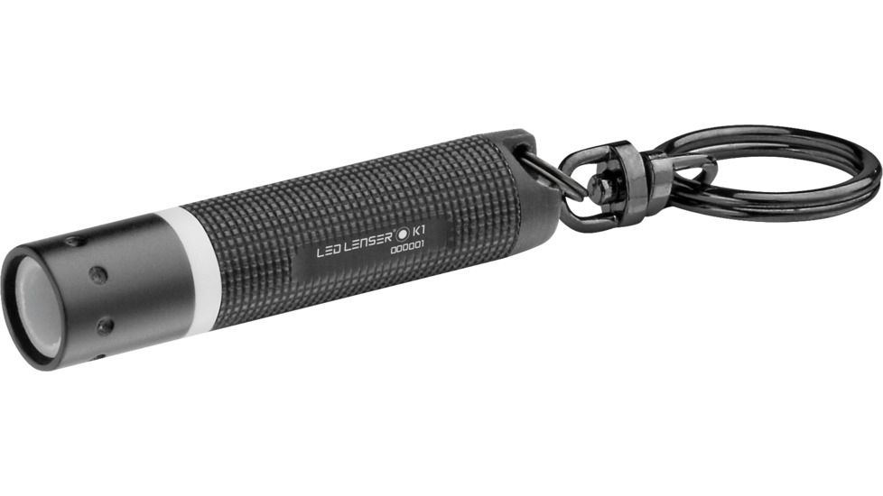 LED Lenser K1-L Keychain Flashlight, Black 880102