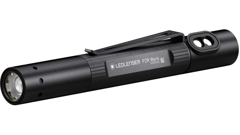 LED Lenser P2R Work Flashlight, Li-ion 3.7V, Black, 880526