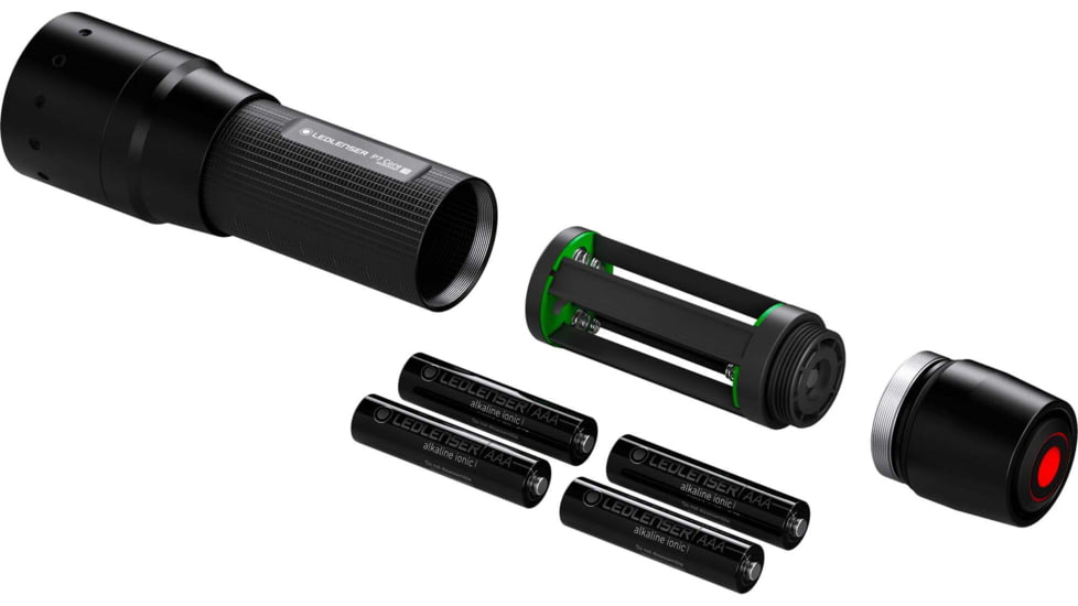 LED Lenser P4R Core Flashlight, 4xAAA Alkaline, Black, 880518