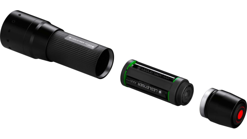 LED Lenser P4R Core Flashlight, 4xAAA Alkaline, Black, 880518