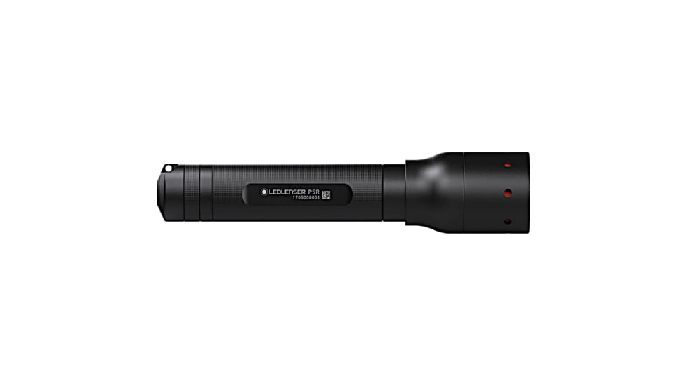 LED Lenser P5R Li-Ion Rechargeable LED Keychain Light, 60 Lumens, Clamshell, Black, 880116
