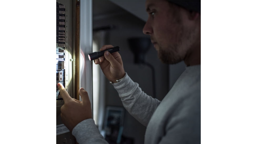 LED Lenser P5R Li-Ion Rechargeable LED Keychain Light, 60 Lumens, Clamshell, Black, 880116