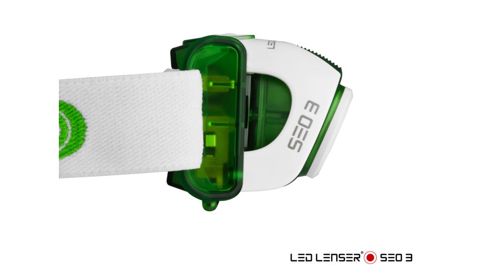 LED Lenser SEO3 Headlamp, Green 880126