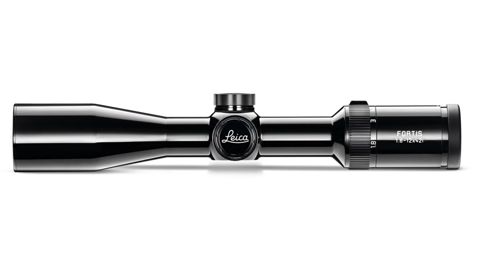 Leica 1.8-12x42i Fortis Glossy Riflescope, 30mm Tube, Second Focal Plane, L-4a, Black, 50058