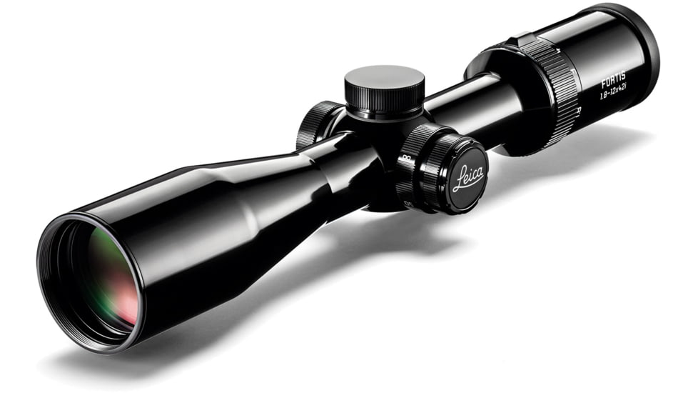 Leica 1.8-12x42i Fortis Glossy Riflescope, 30mm Tube, Second Focal Plane, L-4a, Black, 50058
