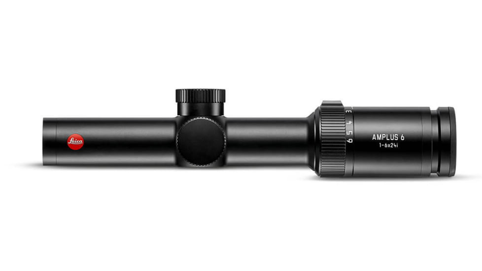 Leica Amplus 6 1-6x24i Rifle Scope, 30mm Tube, Second Focal Plane, 4A, Black, 50100