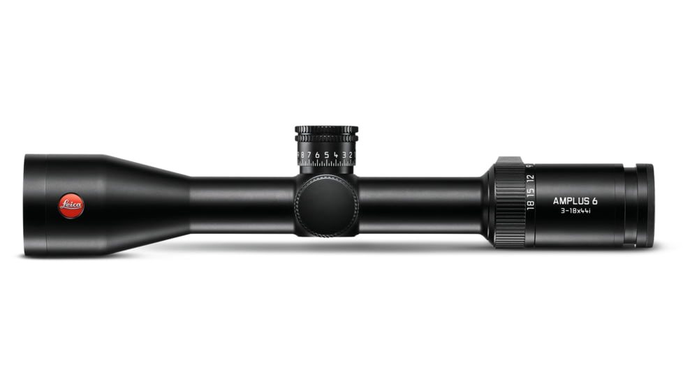 Leica AMPLUS 6 3-18x44i Riflescope, 30 mm Tube, Second Focal Plane, L-Ballistic 2 BDC MoA, Black, 50213