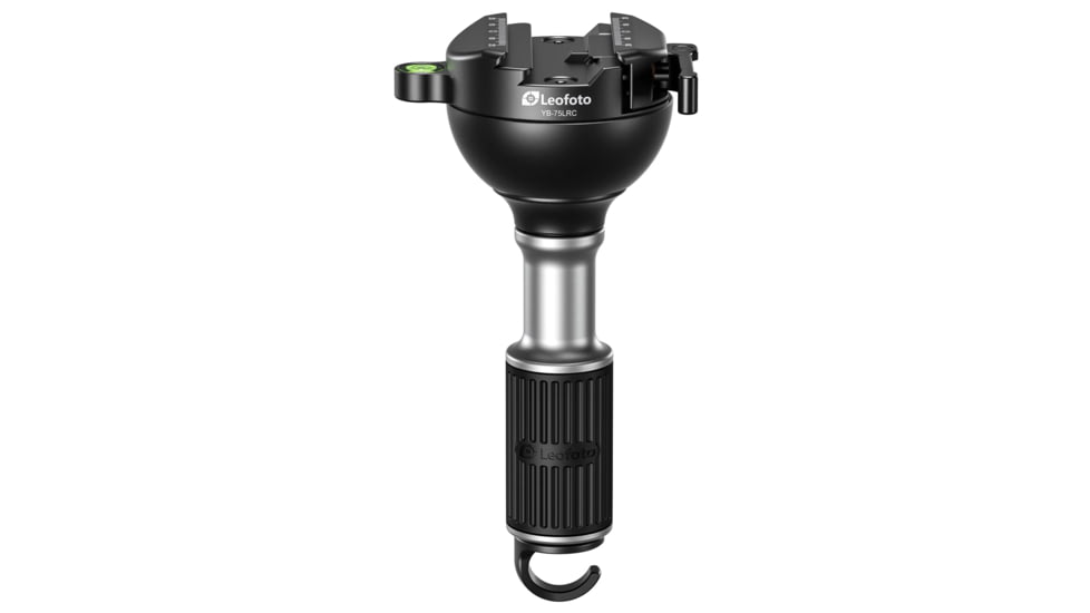Leofoto LM-324CL X Version Tripod w/ 75mm Bowl&amp;Platform w/ YB-75LRC Leveling Head, Black, LM-324CLX+YB-75LRC