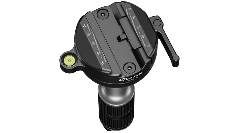 Leofoto LM-324CL X Version Tripod w/ 75mm Bowl&amp;Platform w/ YB-75LRC Leveling Head, Black, LM-324CLX+YB-75LRC
