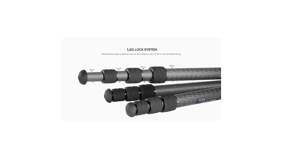 Leofoto LS-284C X Version Ranger Series Tripod, Black, LS-284CX