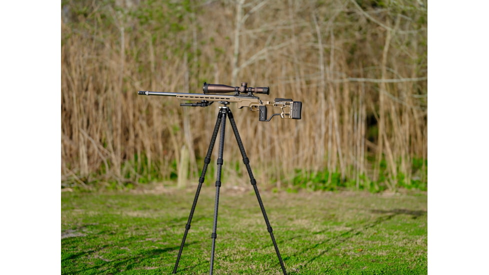 Leofoto ST-324CX Outdoors Tripod w/ Integrated Lever-Control Ballhead&amp;Lever-Release Clamp, Black, ST-324CX