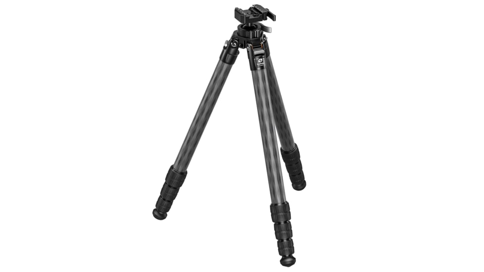 Leofoto ST-324CX Outdoors Tripod w/ Integrated Lever-Control Ballhead&amp;Lever-Release Clamp, Black, ST-324CX
