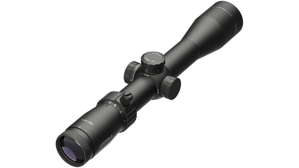 Leupold Mark 3HD 4-12x40mm Rifle Scope, 30 mm Tube, Second Focal Plane, Black, Matte, Non-Illuminated TMR Reticle, Mil Rad Adjustment, 180669