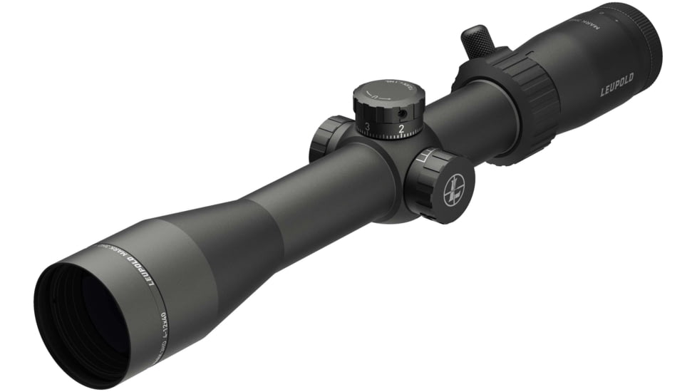 Leupold Mark 3HD 4-12x40mm Rifle Scope, 30 mm Tube, Second Focal Plane, Black, Matte, Non-Illuminated TMR Reticle, Mil Rad Adjustment, 180669