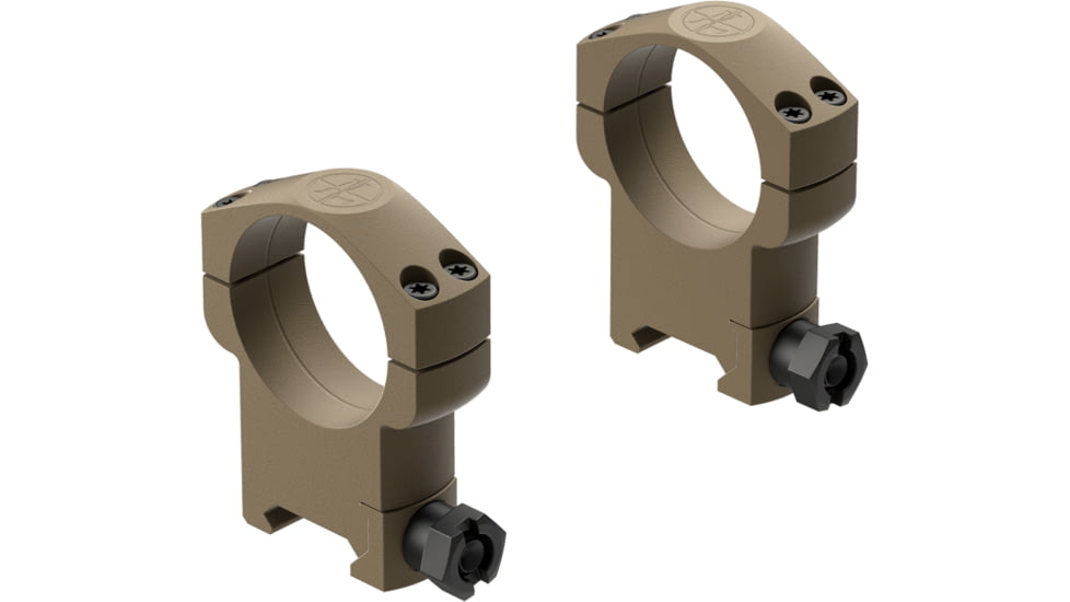 Leupold Mark 4 35mm Super High Aluminum Scope Ring, FDE, Small, 185238