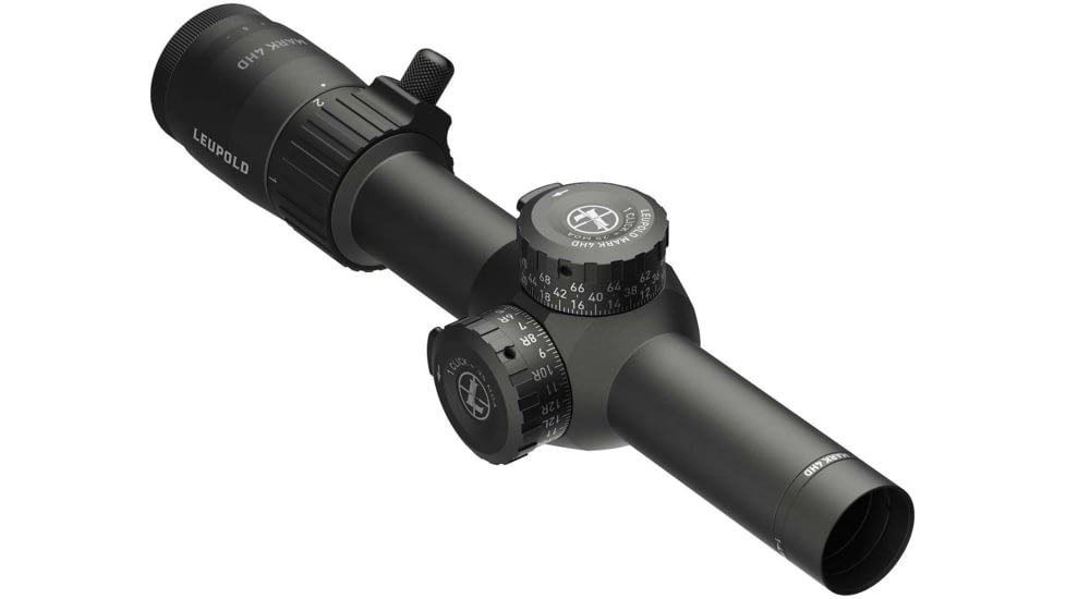 Leupold Mark 4HD 1-4.5x24 Rifle Scope, 30mm Tube, Second Focal Plane, HPR-1, Black, Small, 183314