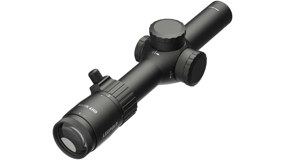 Leupold Mark 4HD 1-4.5x24 Rifle Scope, 30mm Tube, Second Focal Plane, Illum. FireDot BDC, Black, Small, 183315