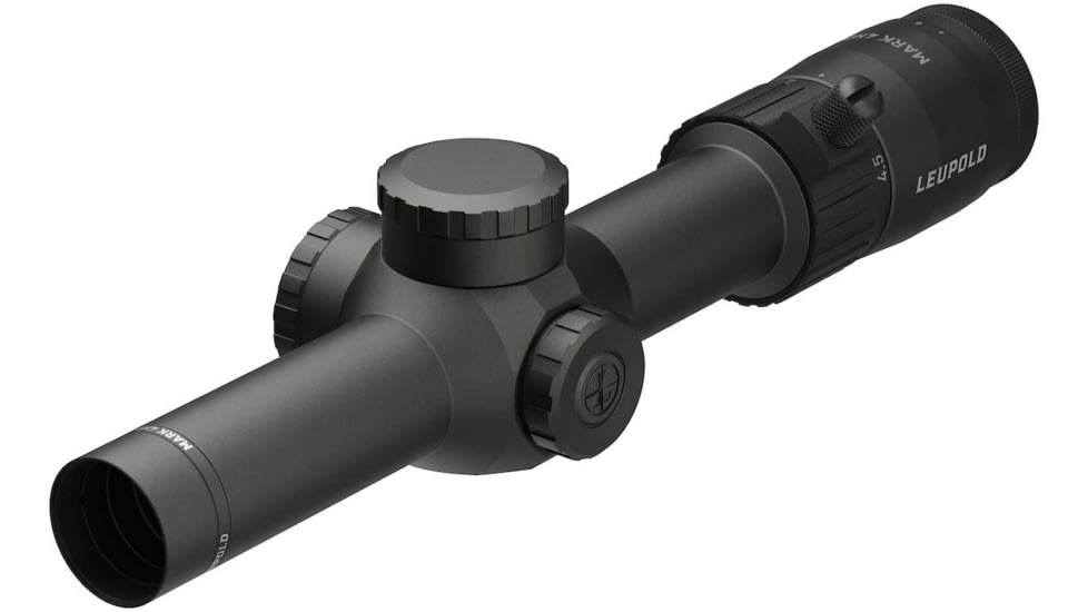 Leupold Mark 4HD 1-4.5x24 Rifle Scope, 30mm Tube, Second Focal Plane, Illum. FireDot BDC, Black, Small, 183315
