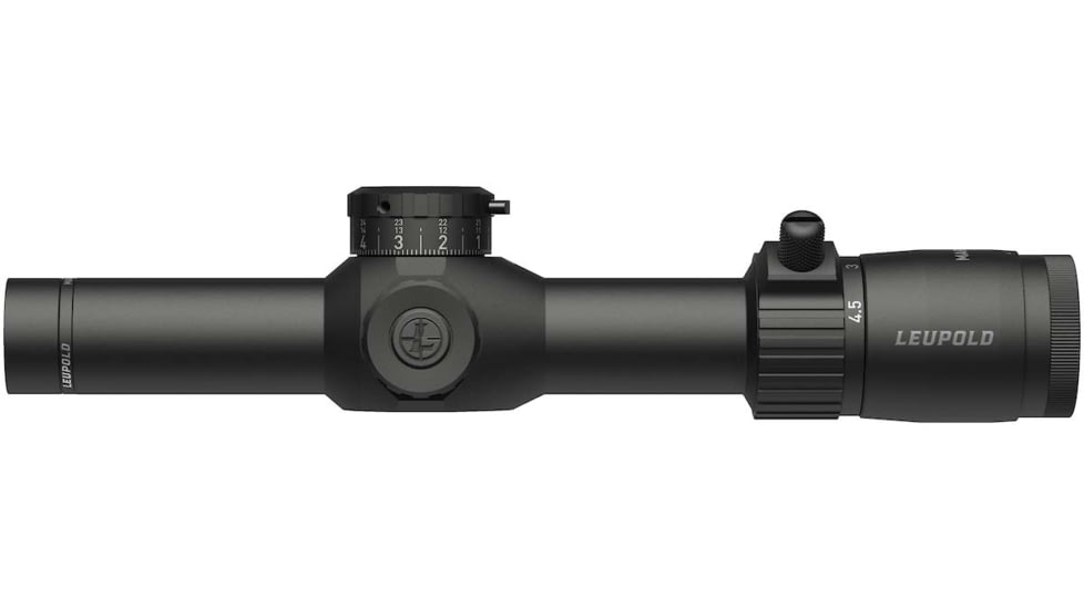 Leupold Mark 4HD 1-4.5x24 Rifle Scope, 30mm Tube, Second Focal Plane, Illum. FireDot TMR, Black, Small, 183316