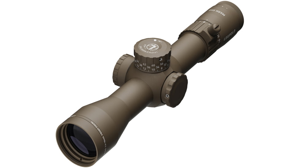 Leupold Mark 5HD 3.6-18x44 Rifle Scope, 35mm Tube, First Focal Plane, PR-1MOA, FDE, Small, 185066