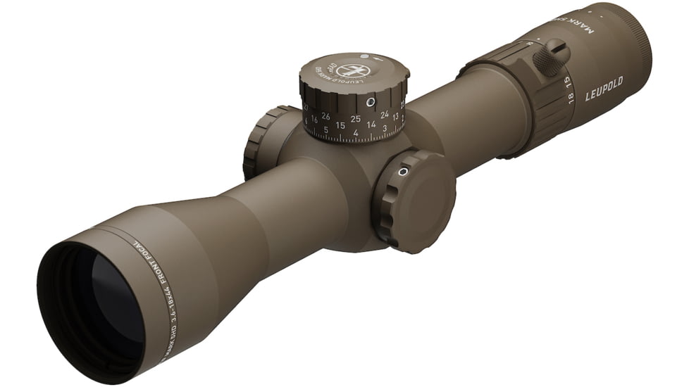 Leupold Mark 5HD 3.6-18x44 Rifle Scope, 35mm Tube, First Focal Plane, Tremor 3, FDE, Small, 185067