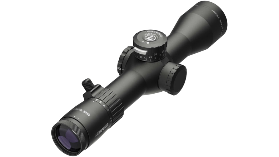 Leupold Mark 5HD 3.6-18x44mm Rifle Scope, 35 mm Tube, First Focal Plane, Black, Matte, Red PR1-MIL Reticle, Mil Rad Adjustment, 180725