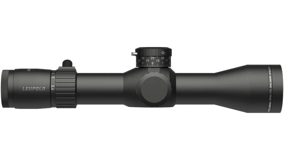 Leupold Mark 5HD 3.6-18x44mm Rifle Scope, 35 mm Tube, First Focal Plane, Black, Matte, Red PR1-MIL Reticle, Mil Rad Adjustment, 180725