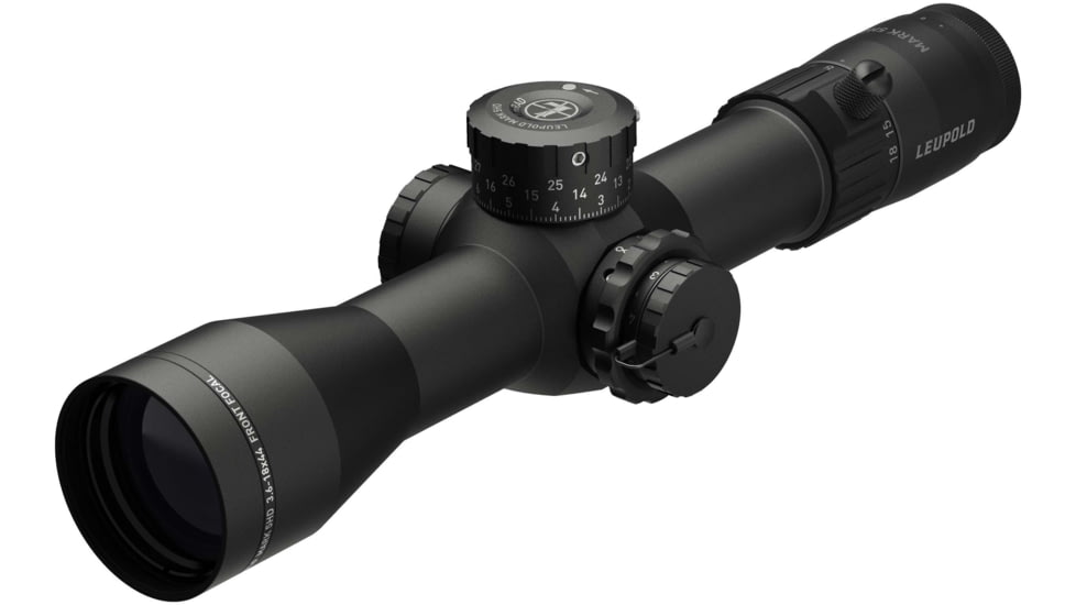 Leupold Mark 5HD 3.6-18x44mm Rifle Scope, 35 mm Tube, First Focal Plane, Black, Matte, Non-Illuminated PR1-MIL Reticle, Mil Rad Adjustment, 180726