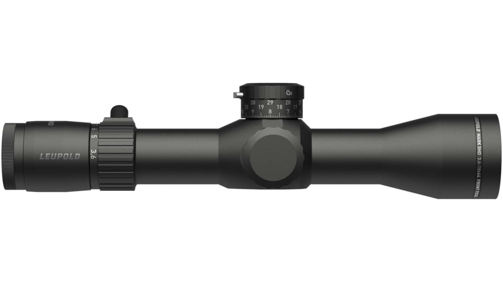 Leupold Mark 5HD 3.6-18x44mm Rifle Scope, 35 mm Tube, First Focal Plane, Black, Matte, Non-Illuminated PR1-MIL Reticle, Mil Rad Adjustment, 180726