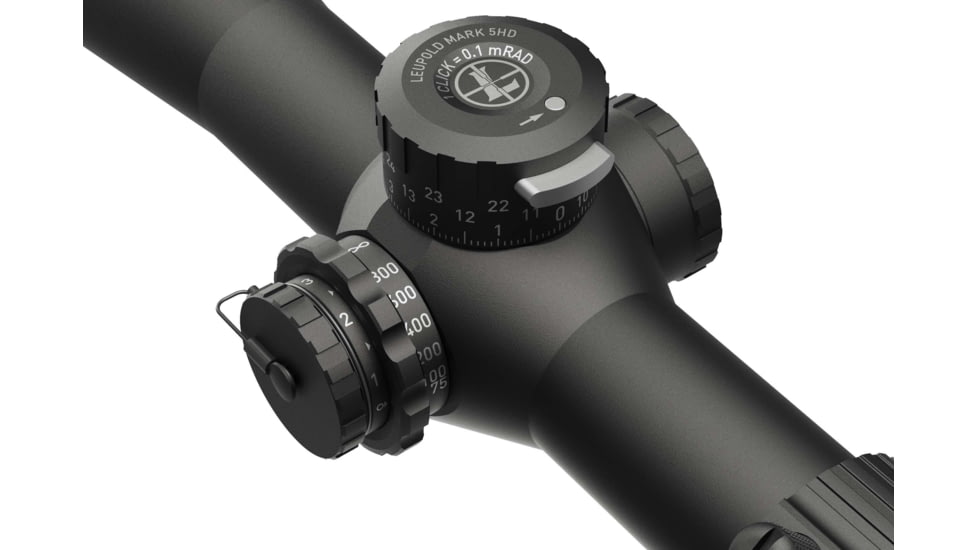 Leupold Mark 5HD 5-25x56mm Rifle Scope, 35 mm Tube, First Focal Plane, Black, Matte, Red PR1-MIL Reticle, Mil Rad Adjustment, 180610