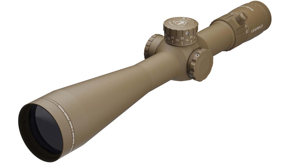 Leupold Mark 5HD 7-35x56 Rifle Scope, 35mm Tube, First Focal Plane, PR2-MIL, FDE, Small, 185073