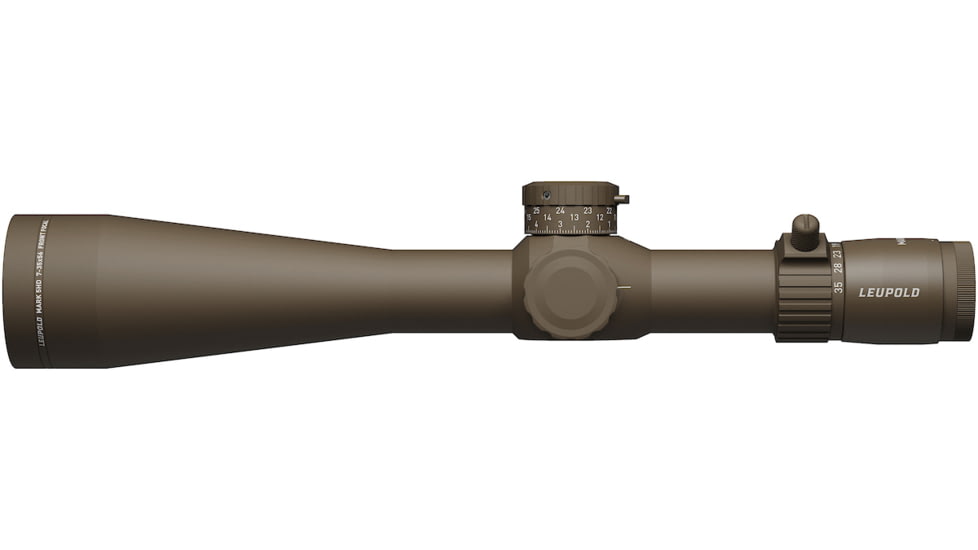 Leupold Mark 5HD 7-35x56 Rifle Scope, 35mm Tube, First Focal Plane, Tremor 3, FDE, Small, 185074