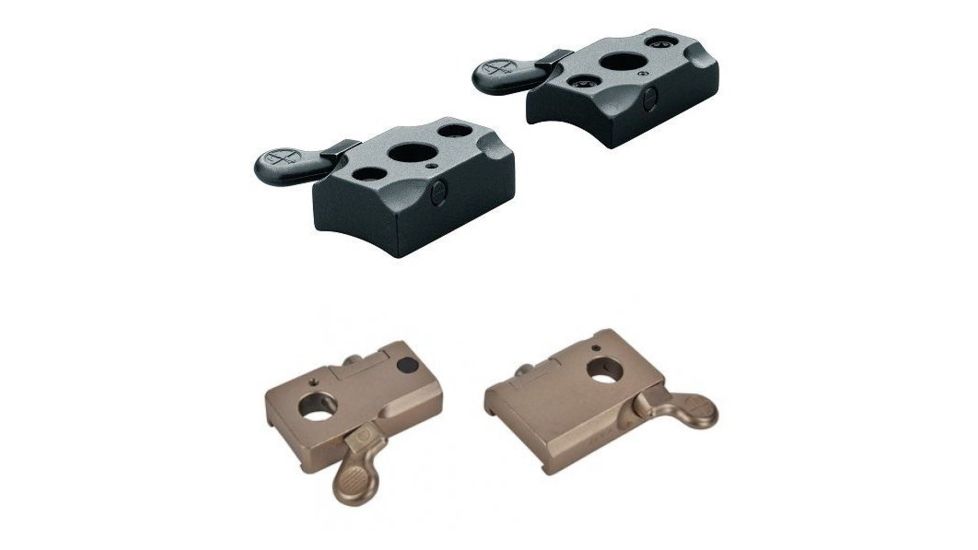 Leupold QR Browning X-Bolt 2-pc Mounts 66075 66080 66085 Quick Release Mount, Black, Silver