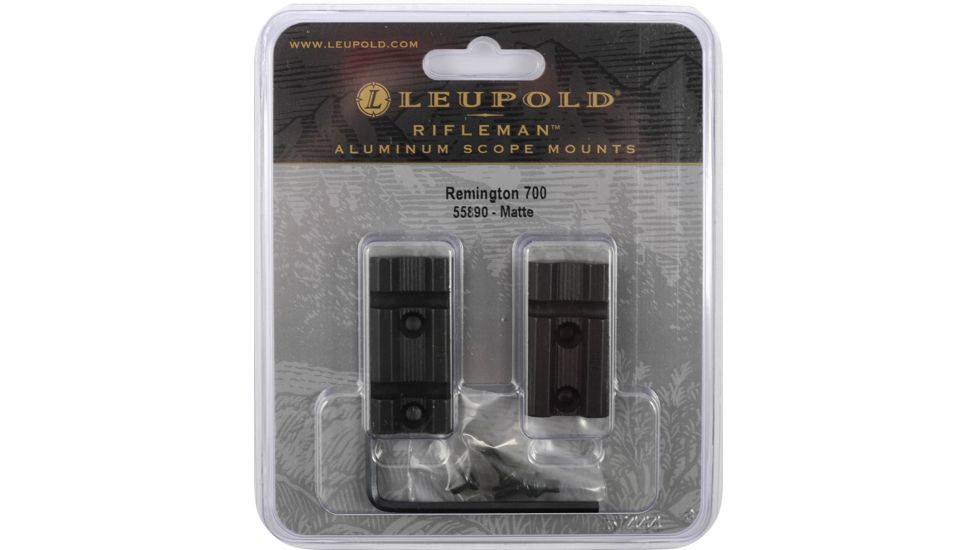 Leupold Rifleman Rifle Scope Mount, 2 Piece Base Matte Black 55890