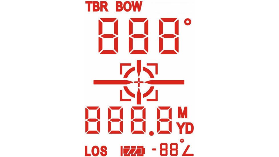 OLED Display of Leupold RXB IV Laser Rangefinding Binoculars