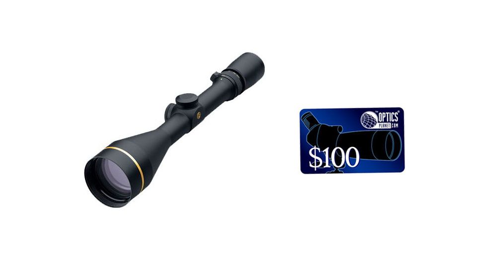 Leupold VX-3 3.5-10x50mm Rifle Scope, Matte Black, Heavy Duplex Reticle 66275, FREE 100 OpticsPlanet E-Gift Certificate