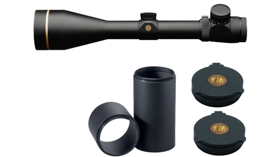 Leupold VX-3i 3.5-10x56mm Rifle Scope Illuminated Duplex Reticle 171151 w/ Objective and Eyepiece Cover &amp; 3in Sunshade