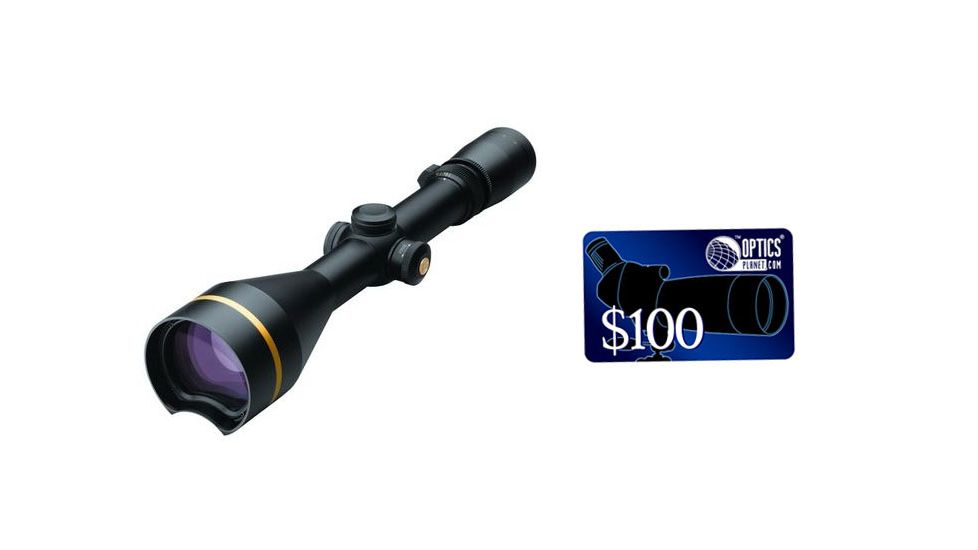 Leupold VX-3L 4.5-14x56 Long Range Rifle Scope Matte Black, Duplex Reticle 66710, FREE 100 OpticsPlanet E-Gift Certificate