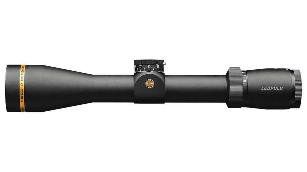 Leupold VX-5HD 2-10x42mm Rifle Scope, 30 mm Tube, Second Focal Plane, Black, Matte, Red FireDot Duplex Reticle, MOA Adjustment, 171389