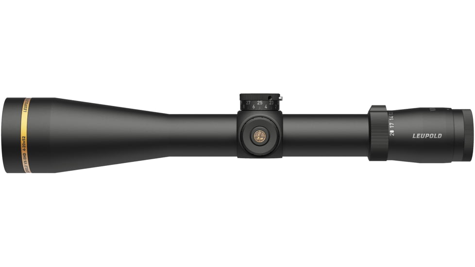 Leupold VX-5HD 4-20x52mm Rifle Scope, 34 mm Tube, Second Focal Plane, Red FireDot Duplex Reticle, Black, Matte, 178166